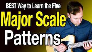 MAJOR SCALE Guitar Patterns  How to REALLY know them [upl. by Caldeira]