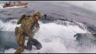 Coast Guard Jumps Submarine Drug Bust Full [upl. by Kira]