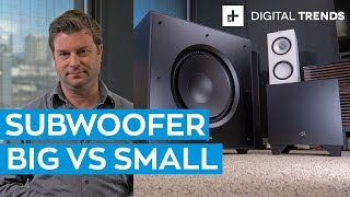 Big Subwoofer vs Small Subwoofer Comparison [upl. by Denoting]