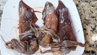 Inihaw na pusit  How to cook grilled squid  Filipino Taste [upl. by Mcmillan]