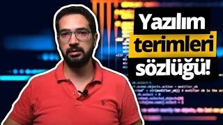 Yazılım terimlerinin anlamları  Yazılım terimleri sözlüğü [upl. by Gnivri29]