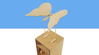 Amazing DIY Cardboard Butterfly Automata Toy [upl. by Mendoza270]