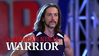 Isaac Caldiero at Stage 3 of American Ninja Warrior USA vs The World 2015  American Ninja Warrior [upl. by Laeira]