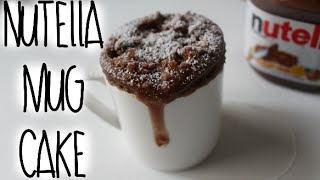 NUTELLA MUG CAKE RECIPE [upl. by Yenal935]