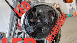 Harley Davidson Sportster LED Headlight Installation  Daymaker HowTo [upl. by Terrence506]