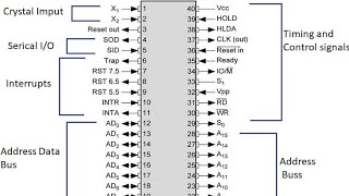 Microprocessor 8085 Pin Diagram In Hindi [upl. by Amin]