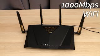 Asus RTAX88U 1Gbps WiFi Speedtest [upl. by Ginnie]