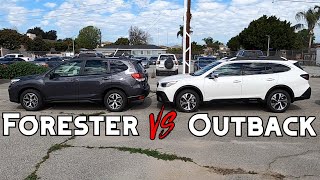 Subaru Outback vs Forester Which Should You Buy [upl. by Kella495]