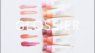 Glossier Cloud Paint  New Shades and Swatches [upl. by Talya]