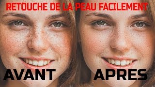 RETOUCHE LISSAGE PEAU TUTO PHOTOSHOP 2019 [upl. by Jecho794]