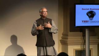 A history of microfinance  Muhammad Yunus  TEDxVienna [upl. by Airdnoed]