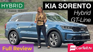 2022 Kia Sorento Hybrid review  Australia [upl. by Nyrat]