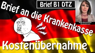 Brief B1 Krankenkasse Kostenübernahme Gesundheitskurs [upl. by Shelah]