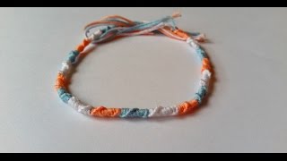 DIY  Bracelet Brésilien Rond Tuto Facile [upl. by Neelrad873]