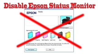 How To Disable Epson Printer Status Monitor 3 [upl. by Ellehcit]