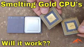 Can CPU Gold Be Direct Smelted Electronics Recycling amp Urban Mining For Precious Metals [upl. by Nortal]