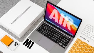 Macbook Air M1 UNBOXING and REVIEW  2020 [upl. by Quincy319]