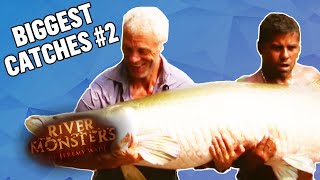 The BIGGEST CATCHES Part 2  COMPILATION  River Monsters [upl. by Nowd]