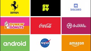 10 Famous Brands as Animated Logos Motion Graphics [upl. by Lurline]