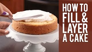 How to Fill and Layer a Cake from Wilton [upl. by Naillik]