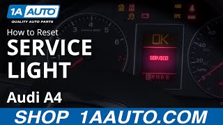 How to Reset Service Light 0409 Audi A4 [upl. by Eelyk71]