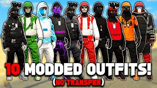 How To Get 10 GTA 5 Modded Outfits No Transfer Glitch [upl. by Leunas]