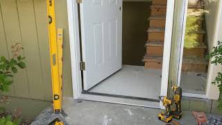 Jeld Wen Front Door Installation  Really crappy products and craftsmanship PART 1 [upl. by Croom]