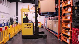 Reach Truck Training  How to Stack at Eye Level  4KS Forklift Training [upl. by Thera752]