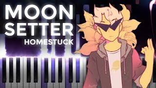 Homestuck · Moonsetter Duet  LyricWulf Piano Tutorial on Synthesia [upl. by Wiburg593]