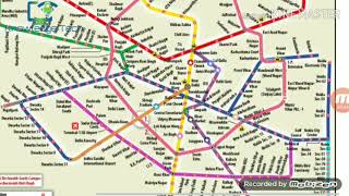 Delhi Metro Map [upl. by Graehme]