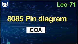 8085 pin diagram  COA  Lec71  Bhanu Priya [upl. by Cosetta]