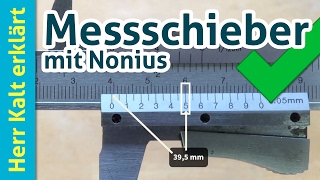 Richtig messen mit dem Messschieber mit Nonius [upl. by Vacuva]