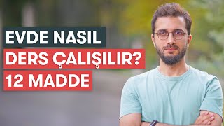 Evde Nasıl Ders Çalışılır  12 Maddelik Rehber [upl. by Van636]