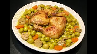 TAJINE ZITOUNE AUX CHAMPIGNONS ET AUX CAROTTES RECETTE SPÉCIALE RAMADAN [upl. by Hsirrap]