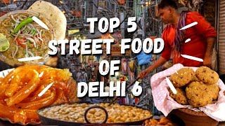 Top 5 Street Food in Chandni Chowk 6 Delhi Street Food  Best Street Food In Delhi 2021 Sadi Gaddi [upl. by Eatnwahs]