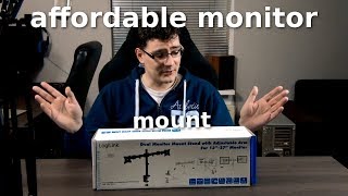 Logilink dual monitor desk mount stand [upl. by Dacey]