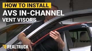 How to Install AVS InChannel Vent Visors on a 2019 GMCChevy Truck [upl. by Anatol523]