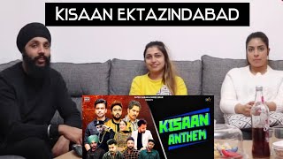 Kisan Anthem  Mankirt  Jass Bajwa  Dilpreet  Jordan  Afsana  More  REACTION [upl. by Shurlocke]