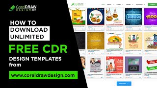 Download Unlimited free CDR files from coreldrawdesign website [upl. by Harshman]