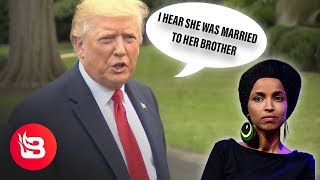 Trump Stuns Ilhan Omar Was Married to Her Brother [upl. by Lasyrc454]