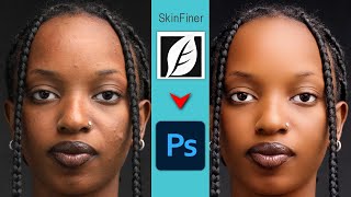 Comment lisser la peau sur Photoshop avec SkinFiner [upl. by Dyun128]