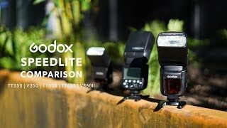 Godox Speedlite Flash Comparison  What flash should you choose [upl. by Derzon]