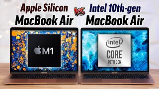 M1 MacBook Air vs Intel MacBook Air ULTIMATE Comparison [upl. by Gothurd445]