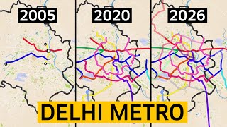 How Delhi Metro Became Indias Largest Metro Network [upl. by Hetty]