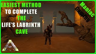 HOW TO COMPLETE LIFES LABRINTH PUZZLE CAVE  RAGNAROK  ARK SURVIVAL EVOLVED [upl. by Redmund]