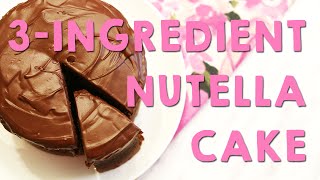 Nutella Cake  Peachy Bunny Bakes  YUM Desserts [upl. by Bindman]