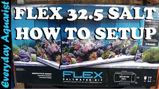 FLUVAL FLEX 123L 325 Gal SALTWATER Marine Aquarium FULL SETUP GUIDE [upl. by Enyaz]