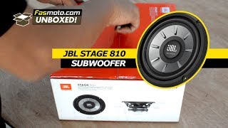 Unboxing the JBL Stage 810 8 inch Subwoofer [upl. by Hightower]