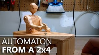 Stanley the Hammering Automaton Built from a 2x4 and one nail [upl. by Etneciv]