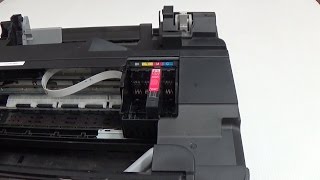 How to remove the printhead from Epson inkjet printer XP300 WF2530 WF2540 XP400 and others [upl. by Erbua3]